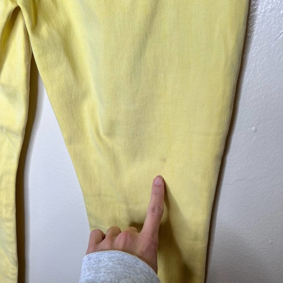 Michael Kors Izzy Skinny Jeans 6 Yellow Mid Rise Ankle Denim Spring Pants Summer - Picture 5 of 9
